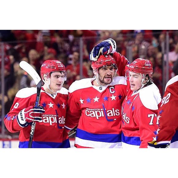 OVECHKIN #8 Washington Capitals 2015-17 Reebok Premier 3rd jersey M red Alt NHL - Picture 5 of 9